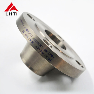Buen precio Flange de cuello de soldadura de titanio Gr2 ASME B16.5 Cuello de soldadura con cara elevada Clase 150 para la industria química en línea