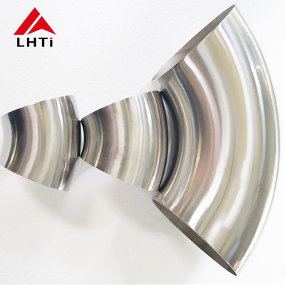 Buen precio Aleación del titanio instalaciones de tuberías del codo de 90 grados ASTM B363 WPT2 LR/SENIOR 2inch Sch10s en línea