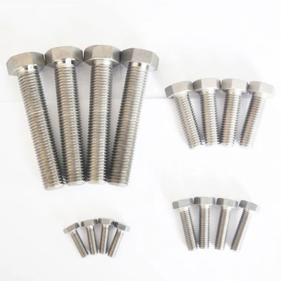 Buen precio Las condiciones de ensayo se determinarán en función de las condiciones de ensayo.2.1 Gr2 Gr5 Tornos y tuercas de titanio cabeza hexadecimal 1/4'-20 TPI 1' en línea