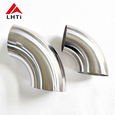 Buen precio Codo de titanio Gr2 sin costura / curvas con 1,2 mm para partes de escape en línea
