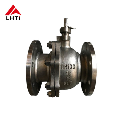 Buen precio Válvula de bola de aleación de titanio de peso ligero Gr2 DN 50 Clase 150-600 para usos industriales en línea