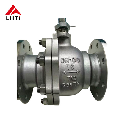 Buen precio Gr 2 ASME B16.34 Flange de válvula de bola de titanio Falsa válvula de bola de titanio resistente a la corrosión 6 pulgadas en línea