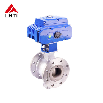 Buen precio Válvulas eléctricas de V-Port Titanio Gr5 Gr7 6 pulgadas de válvula de bola Clase 150 DN 15-250 en línea
