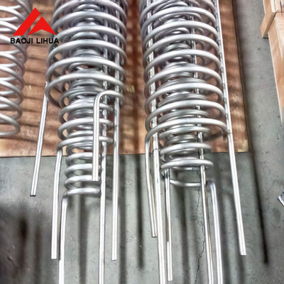 Buen precio Bobina pura ASTM inconsútil B338 del tubo del titanio del cambiador de calor en línea