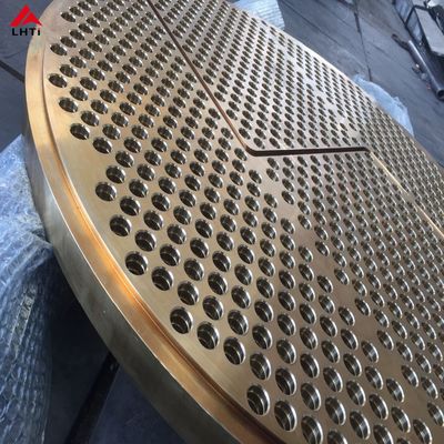 Buen precio Titanio Tubesheet del equipo del titanio de ASME B265 para el cambiador de calor en línea