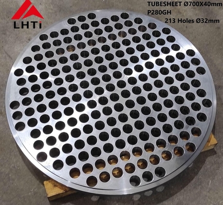 Buen precio Hoja de tubo forjada equipo del titanio del titanio del cambiador de calor Gr5 ASTM B265 en línea