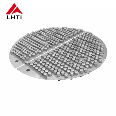 Buen precio JIS que espeta el casquillo de burbuja del titanio Tray Cnc Distillation Column Internals en línea