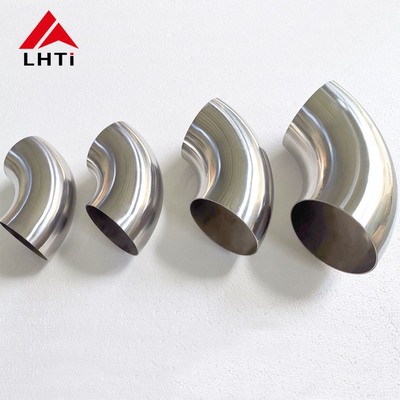 Buen precio precio de la curva de titanio/codo Gr2/TA1 de escape Curvas de titanio 45 grados 90 grados 180 grados Titanio Codo en línea