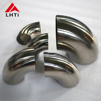 Buen precio Codo del titanio Gr5 para la instalación de tuberías de la curva Connetion en línea