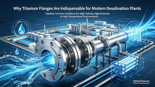 Últimos blogs de la empresa sobre Why Titanium Flanges Are Indispensable in Modern Seawater Desalination Plants