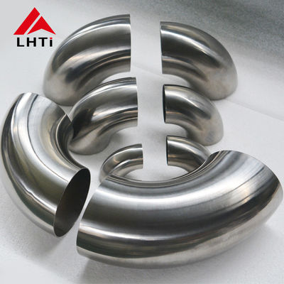 Buen precio Curva de titanio Codo precio Gr2 TA1 escape Curvas de titanio 45 grados 90 grados 180 grados Titanio Codo en línea