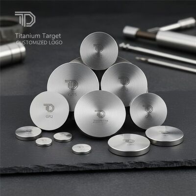 Buen precio Disco y objetivo de titanio GR1 GR2 GR5 con 99,7% de pureza fabricado por estampado en frío en línea